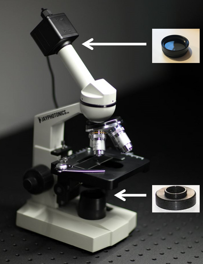 SWIR polarizers kit for Jay Photonics Si-Through-HR microscope